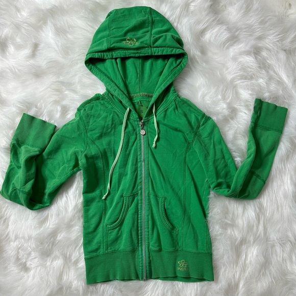SAKURA XS Green Zip up hoodie - Picture 6 of 6